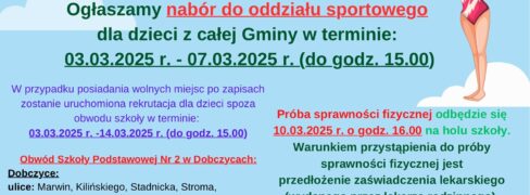 Rekrutacja na rok szkolny 2025/2026