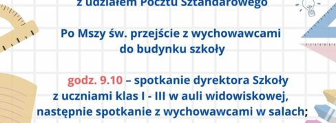 Inauguracja roku szkolnego