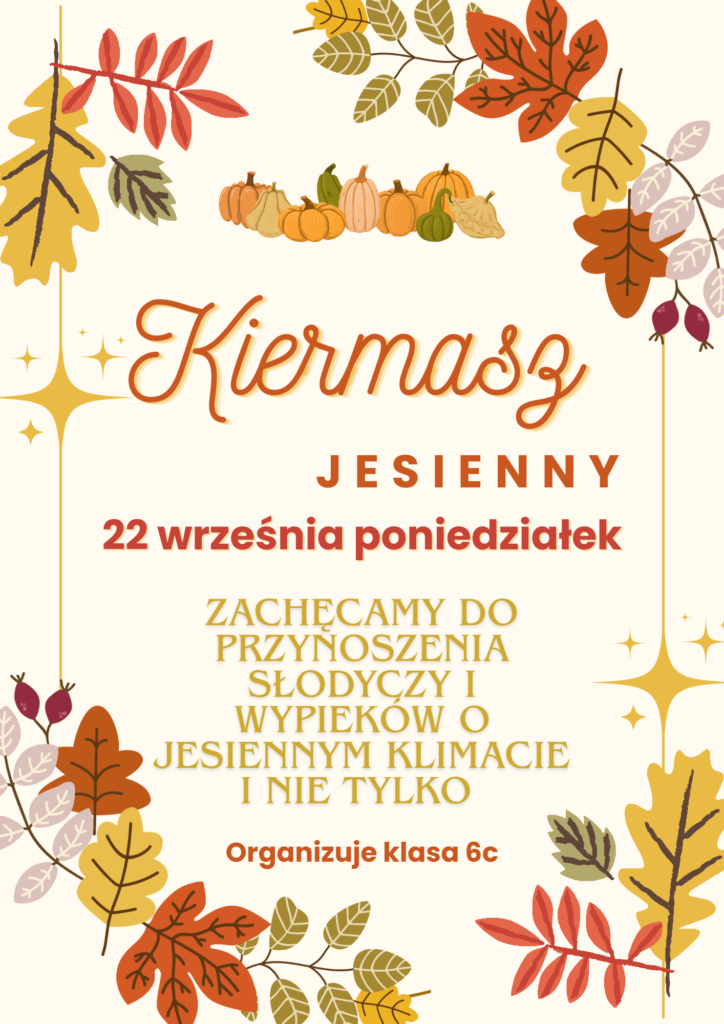Plakat Kiermasz Jesienny