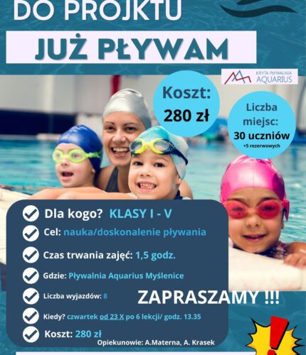 PROJEKT – „JUŻ PŁYWAM”