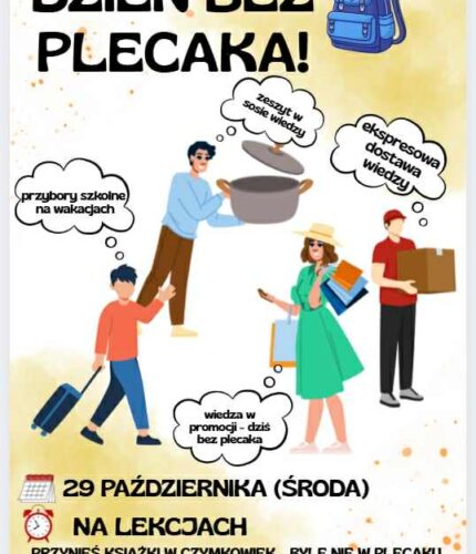 Dzień bez plecaka